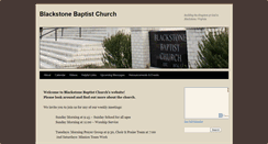 Desktop Screenshot of blackstonebaptist.org