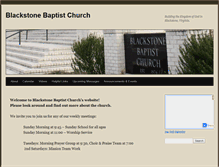 Tablet Screenshot of blackstonebaptist.org